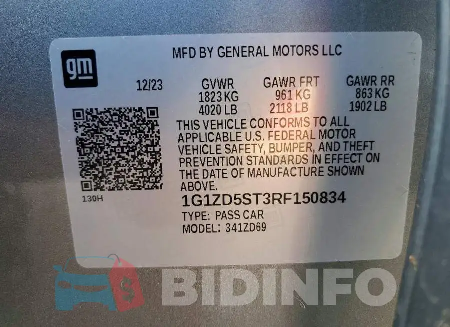 1G1ZD5ST3RF150834 Photo# 12
