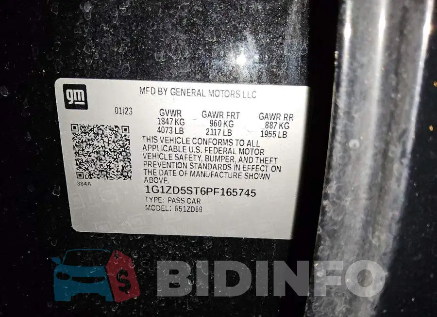 1G1ZD5ST6PF165745 Photo# 13