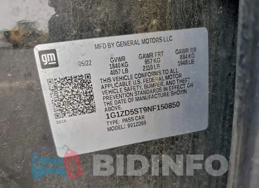 1G1ZD5ST9NF150850 Photo# 12