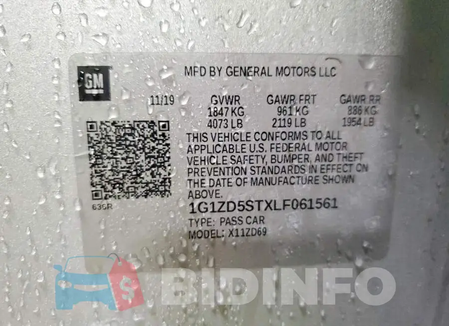 1G1ZD5STXLF061561 Photo# 12