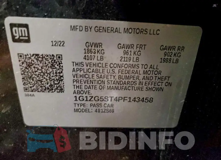 1G1ZG5ST4PF143458 Photo# 12