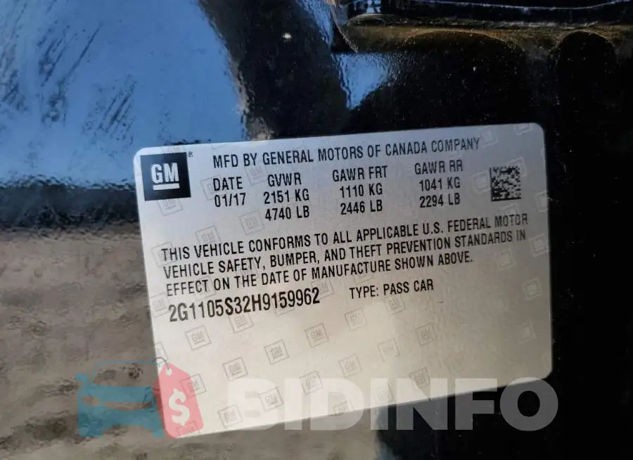 2G1105S32H9159962 Photo# 13