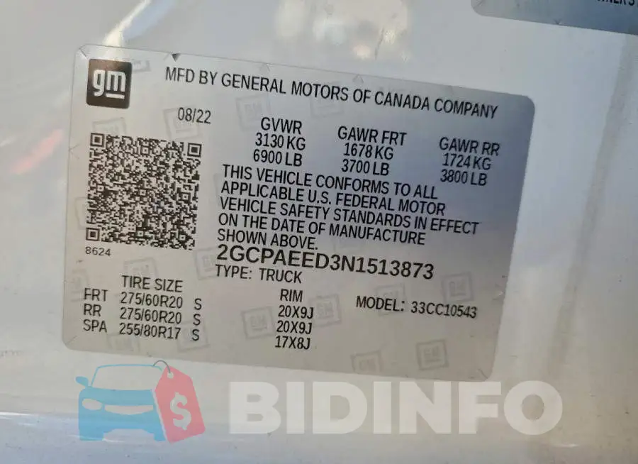 2GCPAEED3N1513873 Photo# 12