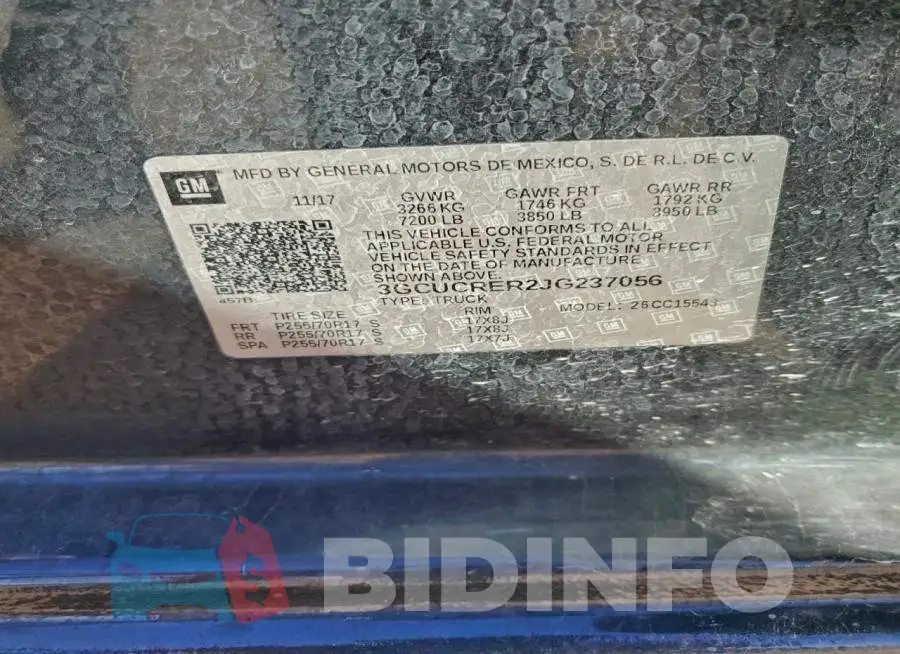 3GCUCRER2JG237056 Photo# 12