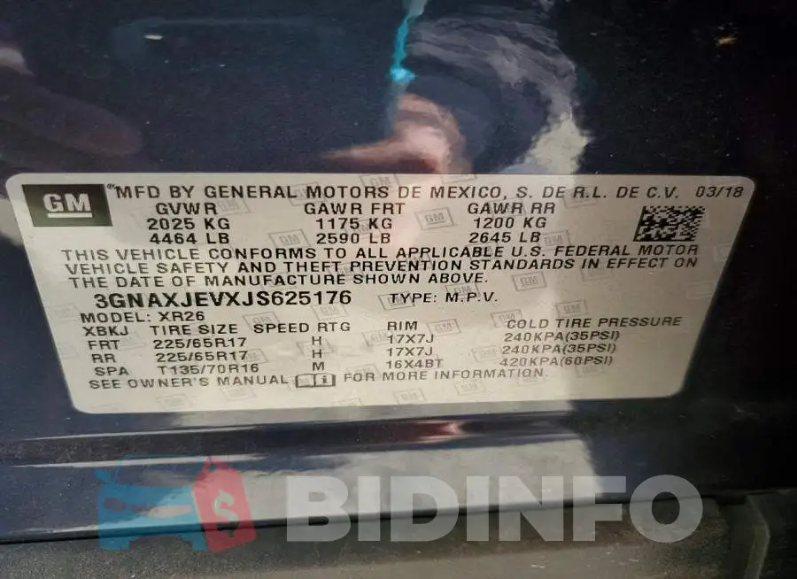 3GNAXJEVXJS625176 Photo# 12