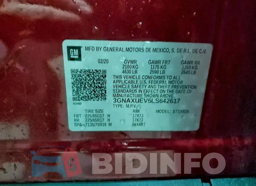 3GNAXUEV5LS642617 Photo# 13