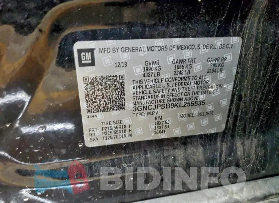 3GNCJPSB9KL255535 Photo# 13