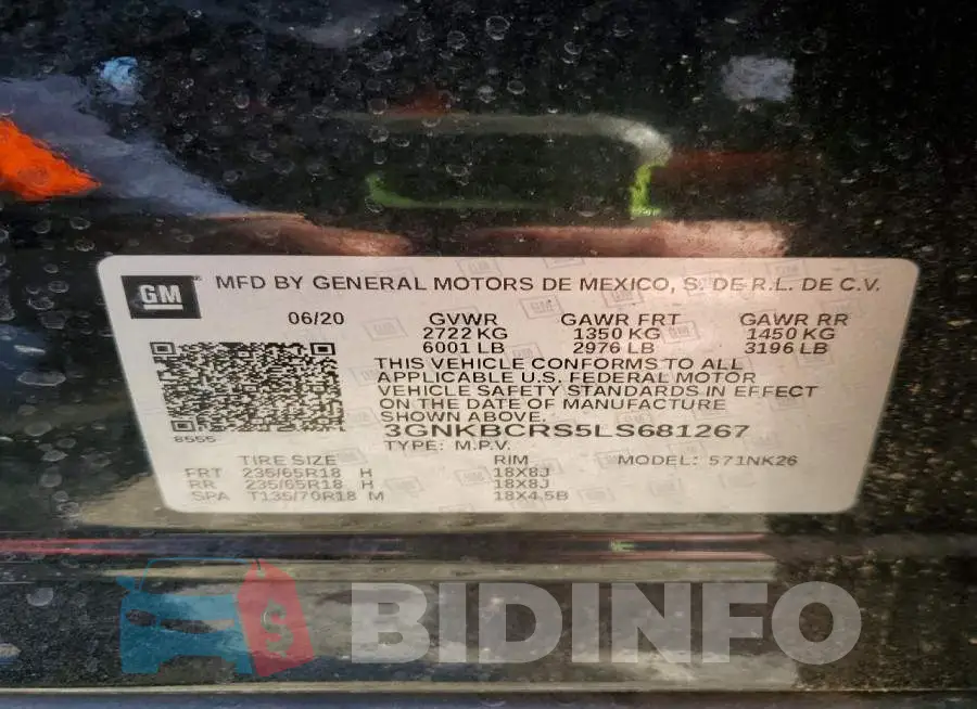 3GNKBCRS5LS681267 Photo# 13