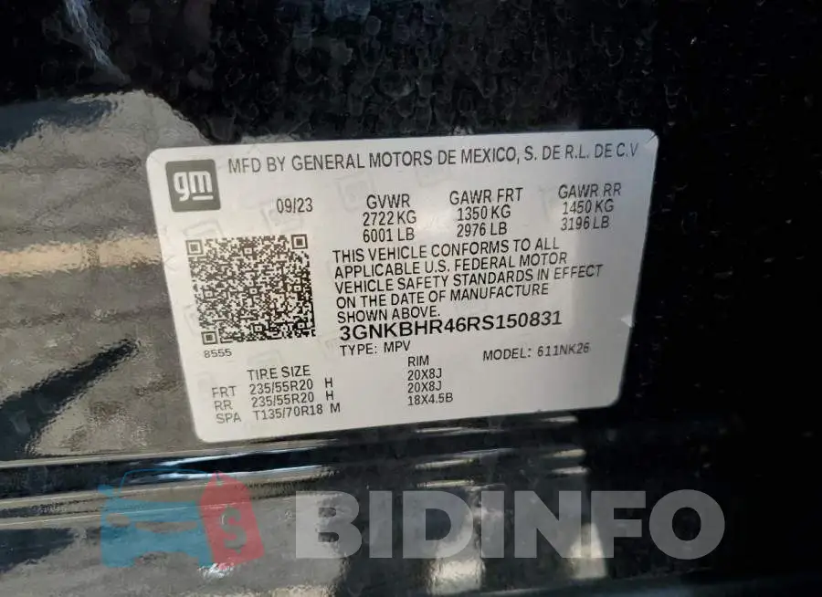 3GNKBHR46RS150831 Photo# 14