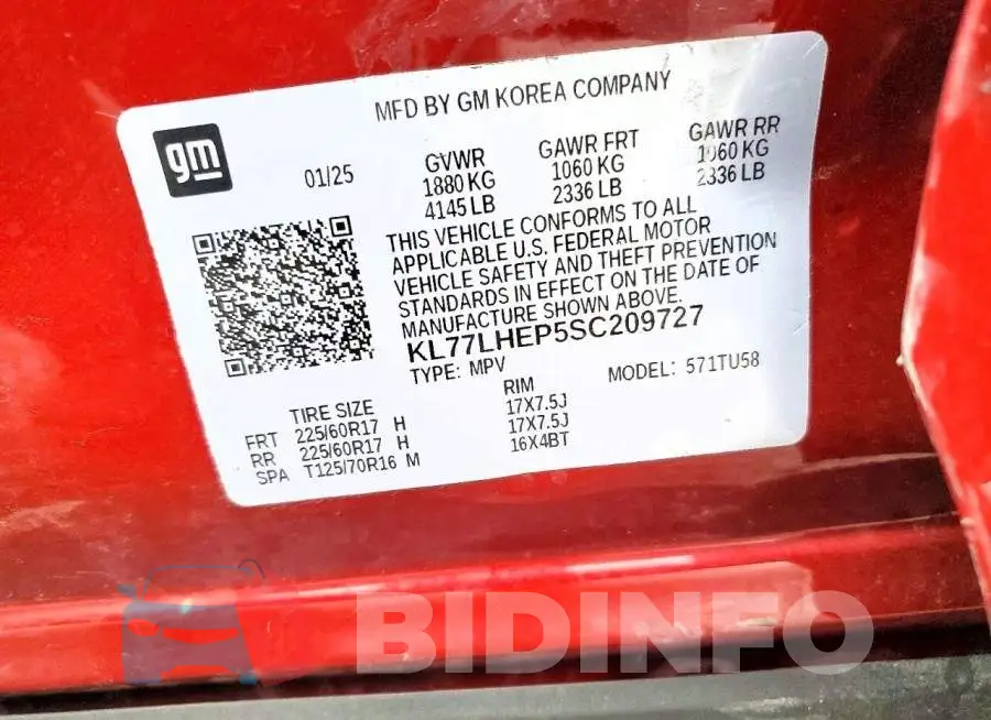 KL77LHEP5SC209727 Photo# 14