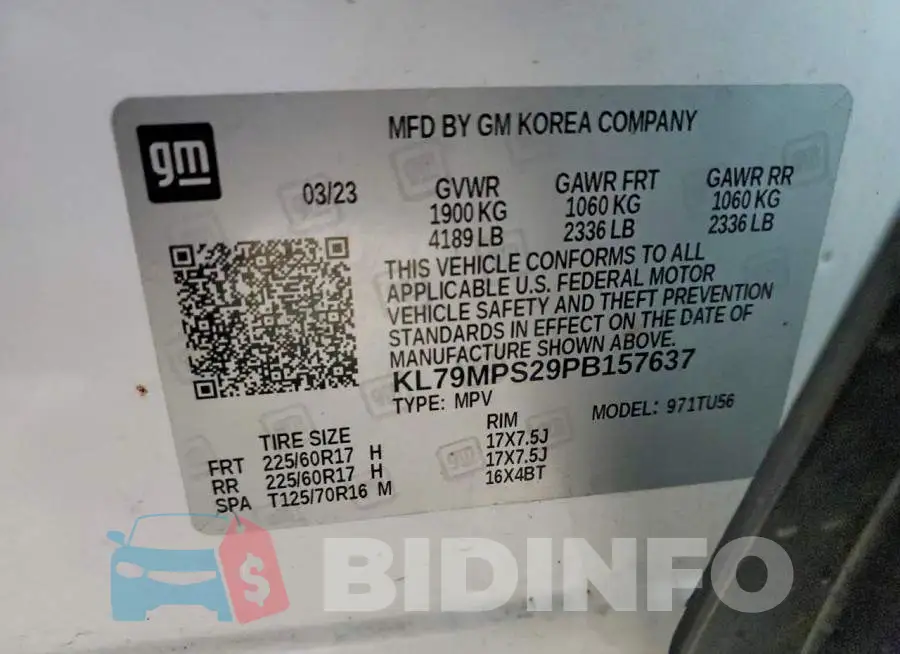 KL79MPS29PB157637 Photo# 13