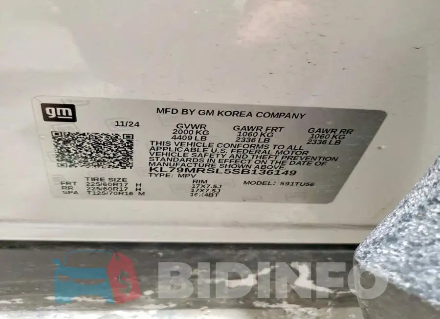 KL79MRSL5SB136149 Photo# 14