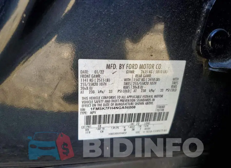 1FMSK7FH4NGA56008 Photo# 13