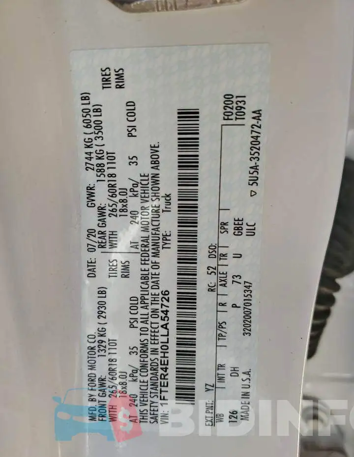 1FTER4EH0LLA54726 Photo# 12