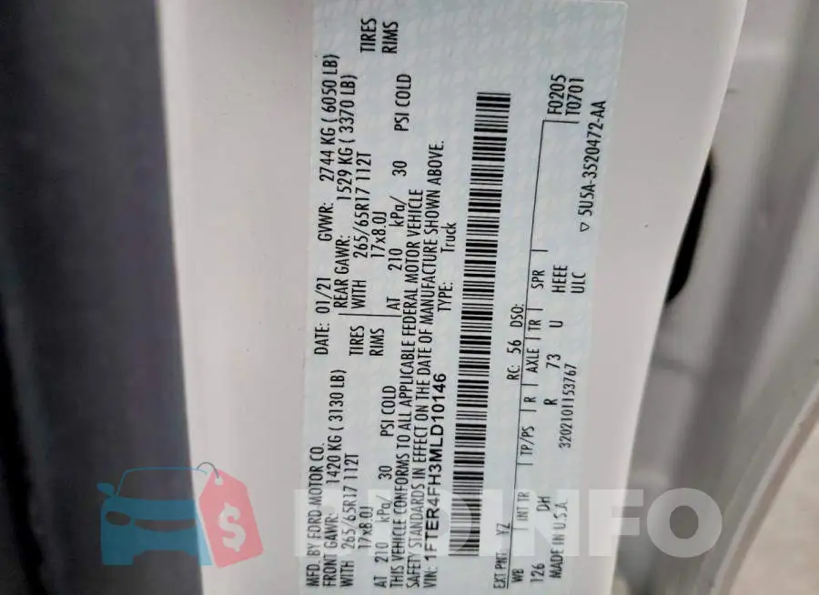 1FTER4FH3MLD10146 Photo# 12
