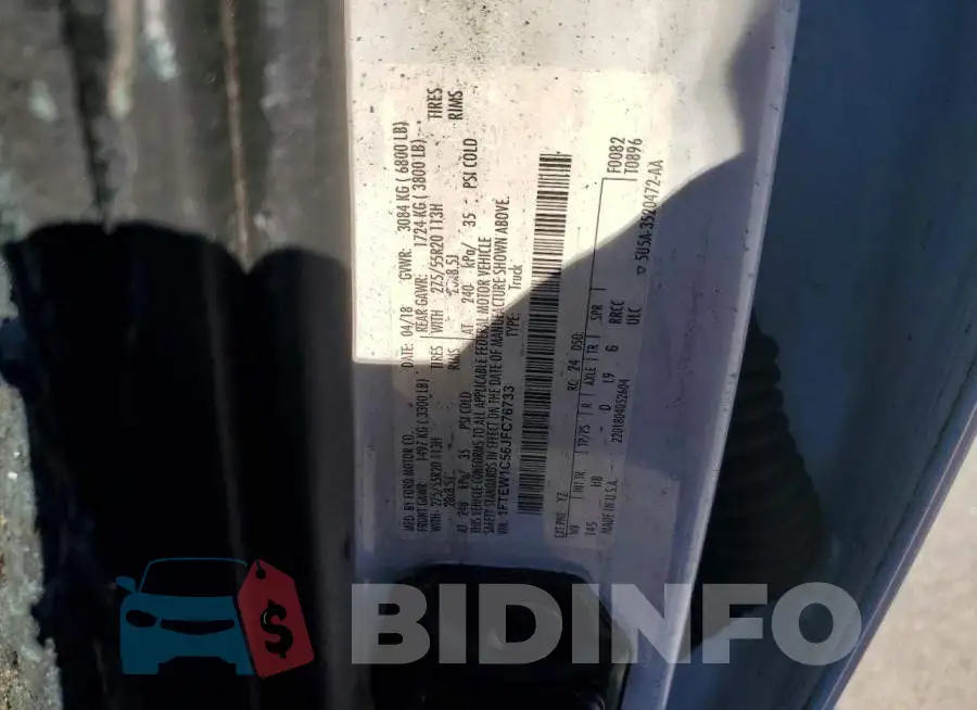1FTEW1C56JFC76733 Photo# 12