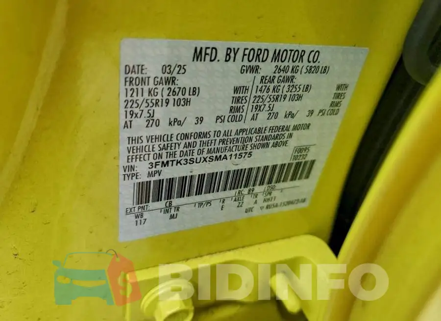3FMTK3SUXSMA11575 Photo# 13