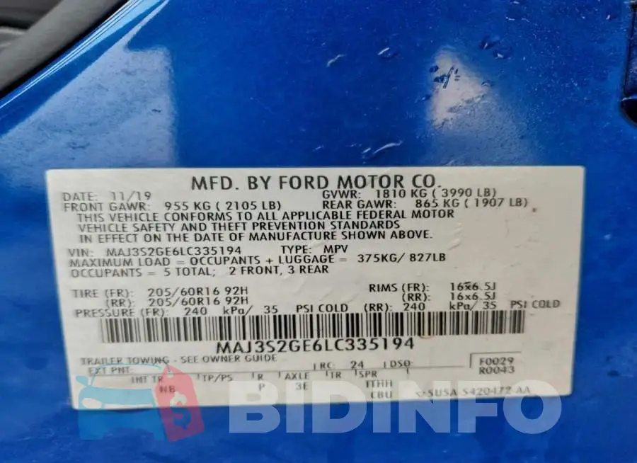 MAJ3S2GE6LC335194 Photo# 12