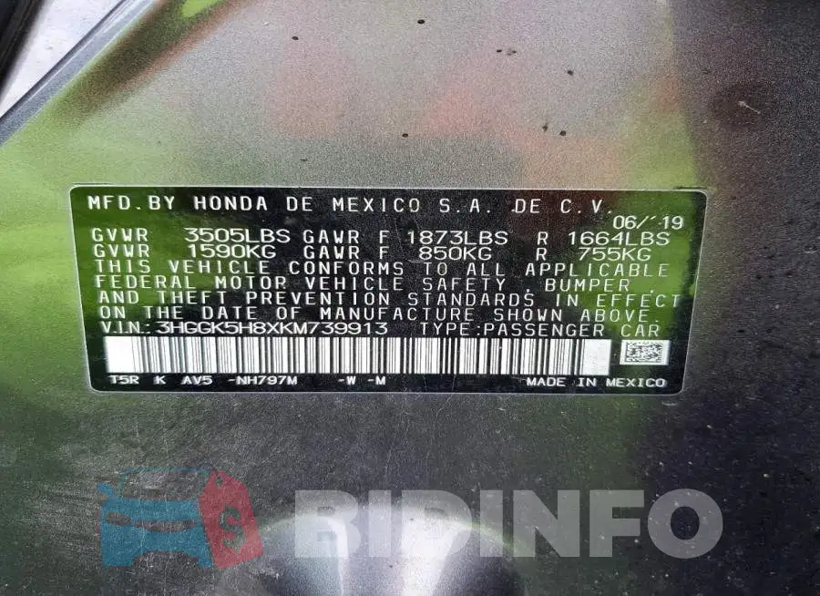 3HGGK5H8XKM739913 Photo# 14