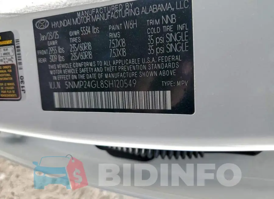 5NMP24GL8SH120549 Photo# 14