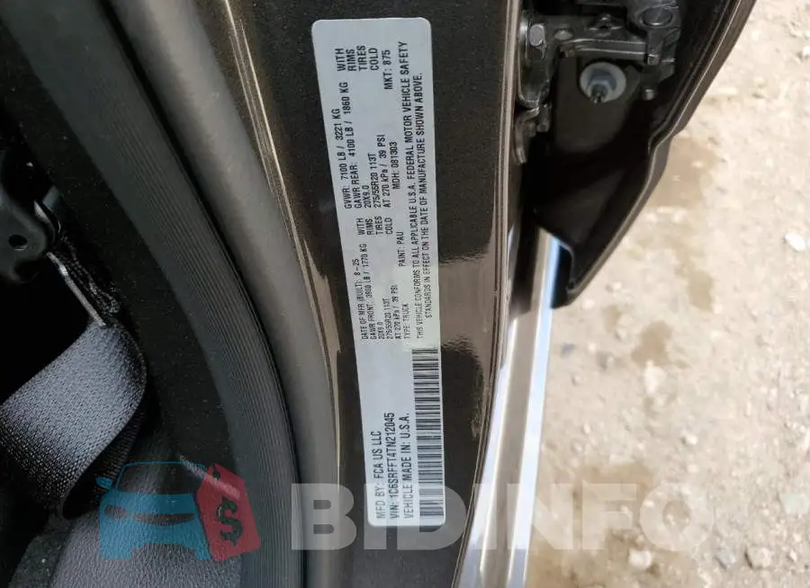 1C6SRFFT4TN212045 Photo# 12