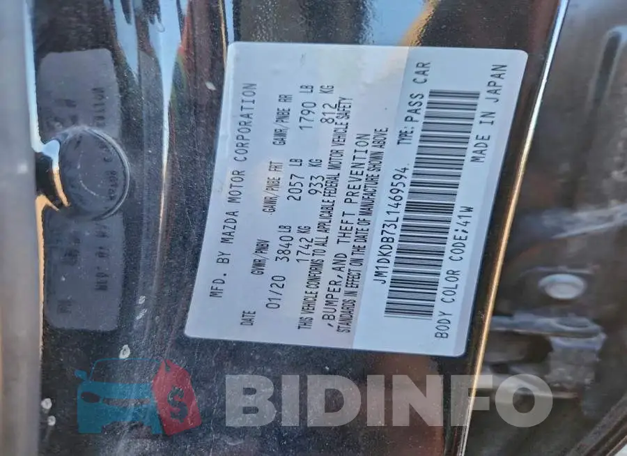 JM1DKDB73L1469594 Photo# 13