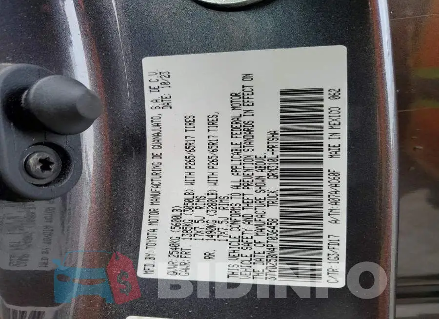 3TYDZ5BN4PT036458 Photo# 13