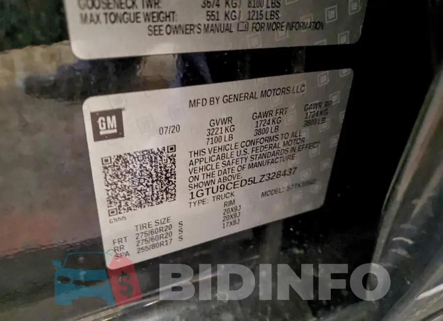 1GTU9CED5LZ328437 Photo# 12