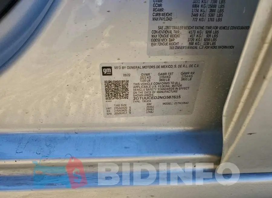 3GTUUCED2NG587615 Photo# 12
