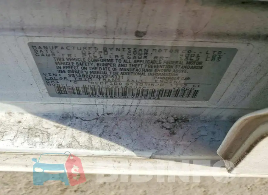 3N1AB8CV3LY216331 Photo# 12