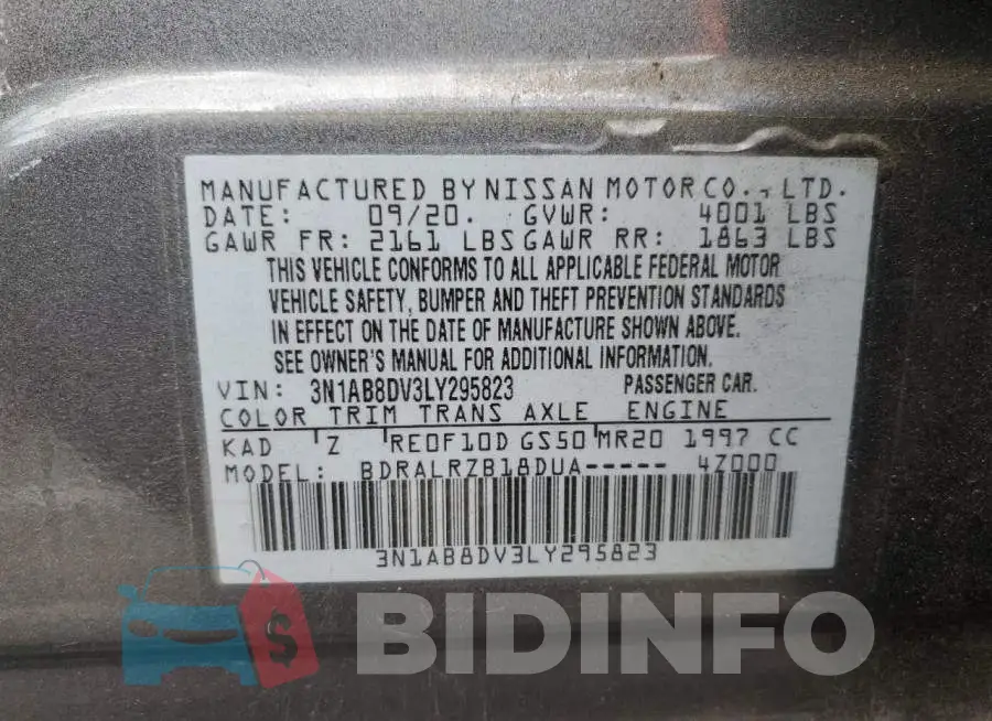 3N1AB8DV3LY295823 Photo# 12
