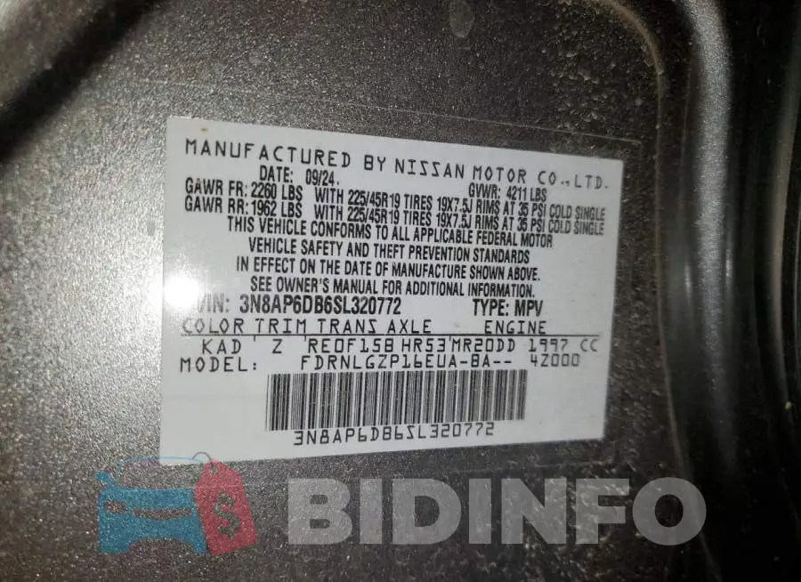 3N8AP6DB6SL320772 Photo# 12