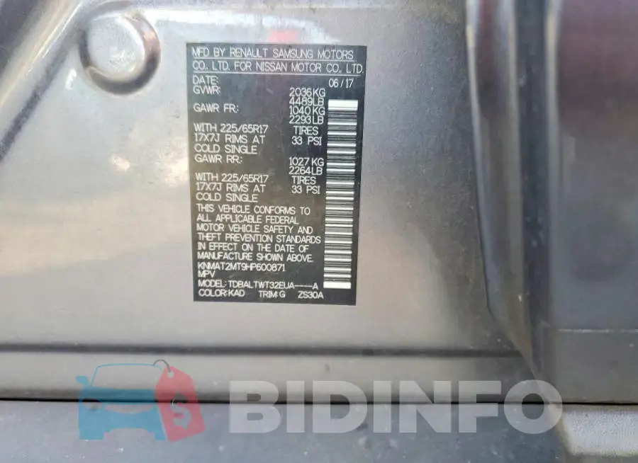 KNMAT2MT9HP600871 Photo# 12