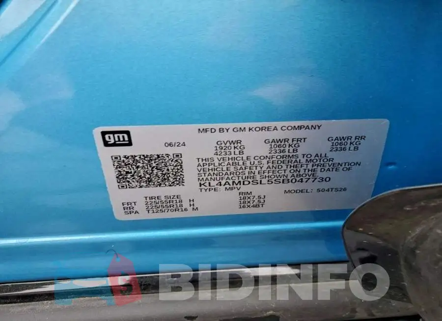 KL4AMDSL5SB047730 Photo# 13