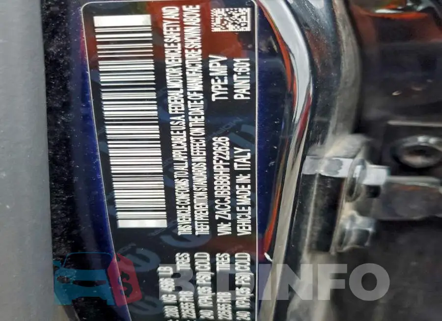 ZACCJBBB6HPF22626 Photo# 12
