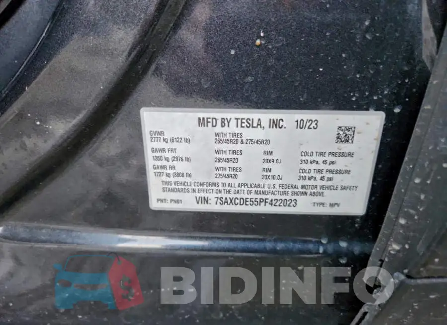 7SAXCDE55PF422023 Photo# 13