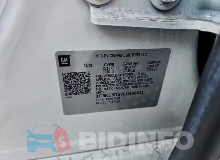 1G6KE5RS7LU106411 Photo# 12