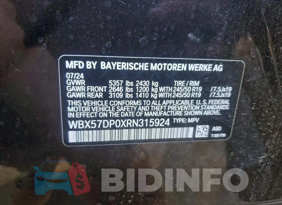 WBX57DP0XRN315924 Photo# 13