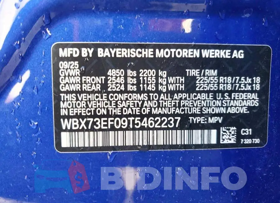 WBX73EF09T5462237 Photo# 13