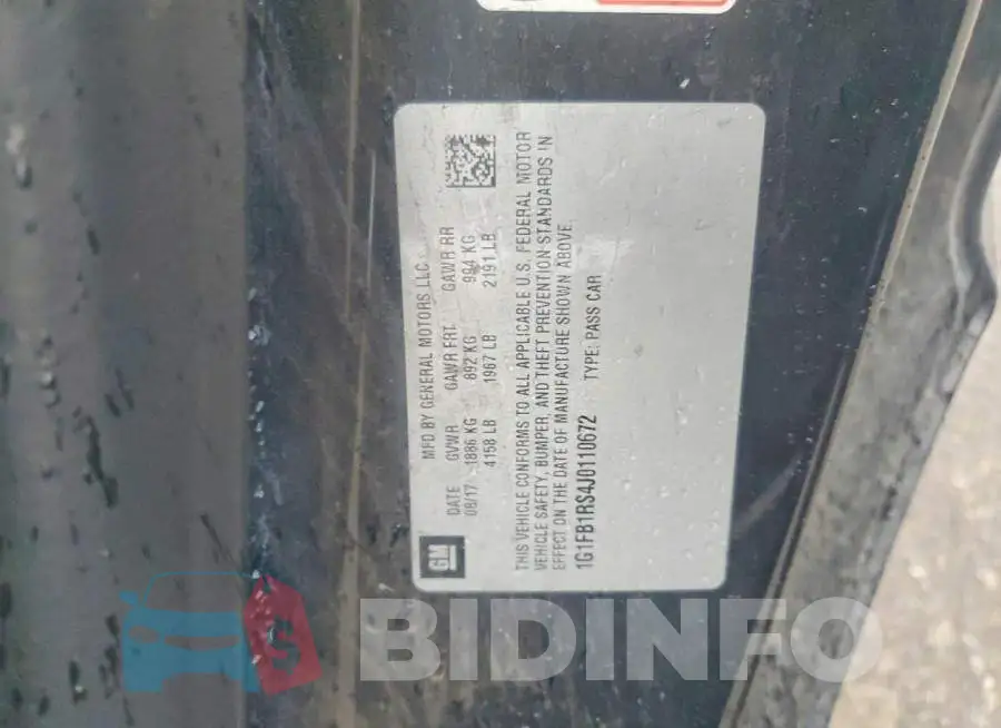 1G1FB1RS4J0110672 Photo# 13