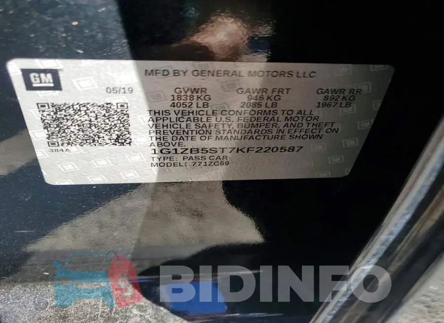 1G1ZB5ST7KF220587 Photo# 12