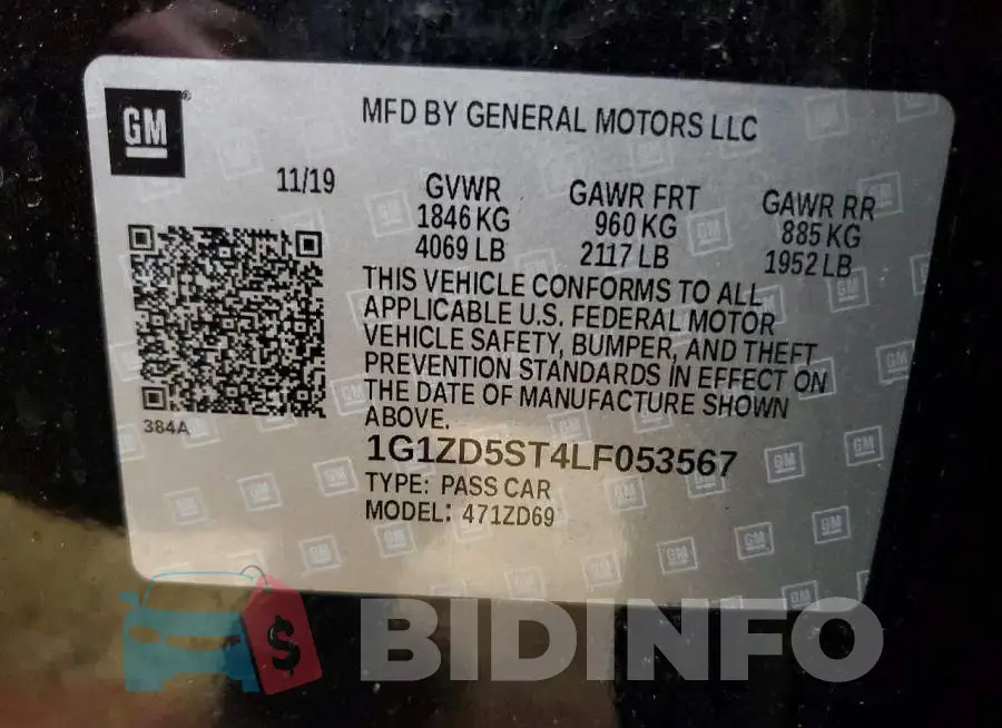 1G1ZD5ST4LF053567 Photo# 13