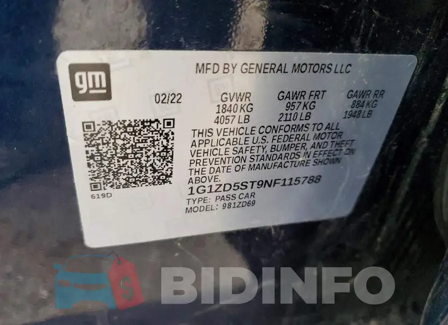 1G1ZD5ST9NF115788 Photo# 12