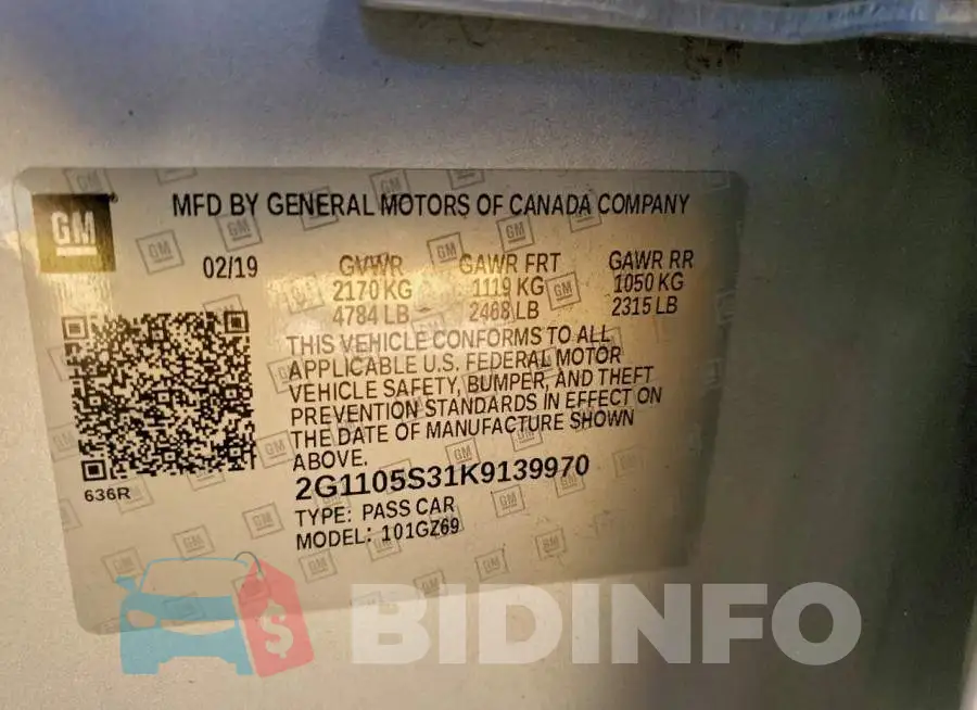 2G1105S31K9139970 Photo# 13