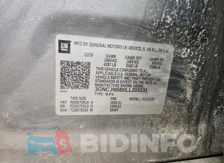 3GNCJNSB0LL203331 Photo# 13