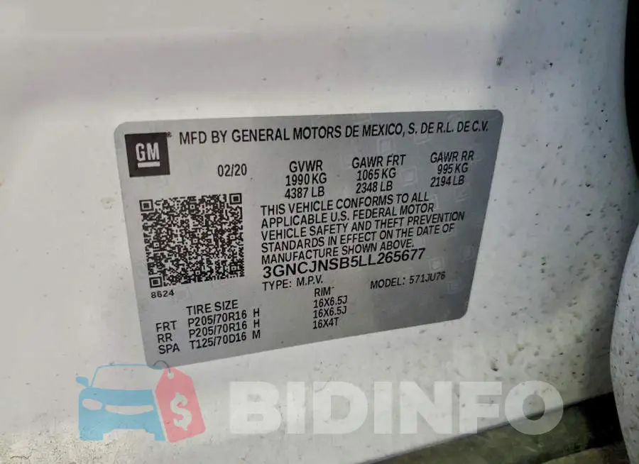 3GNCJNSB5LL265677 Photo# 14