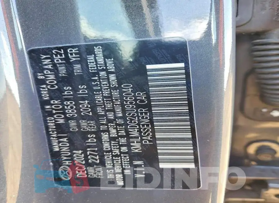 KMHLM4DG2SU956040 Photo# 13