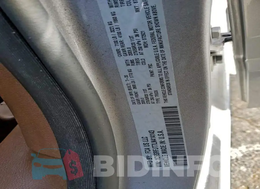 1C6SRFJT7LN414143 Photo# 12