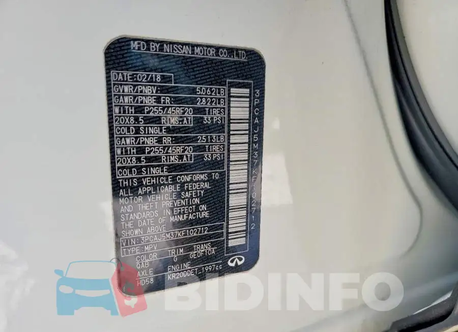 3PCAJ5M37KF102712 Photo# 13