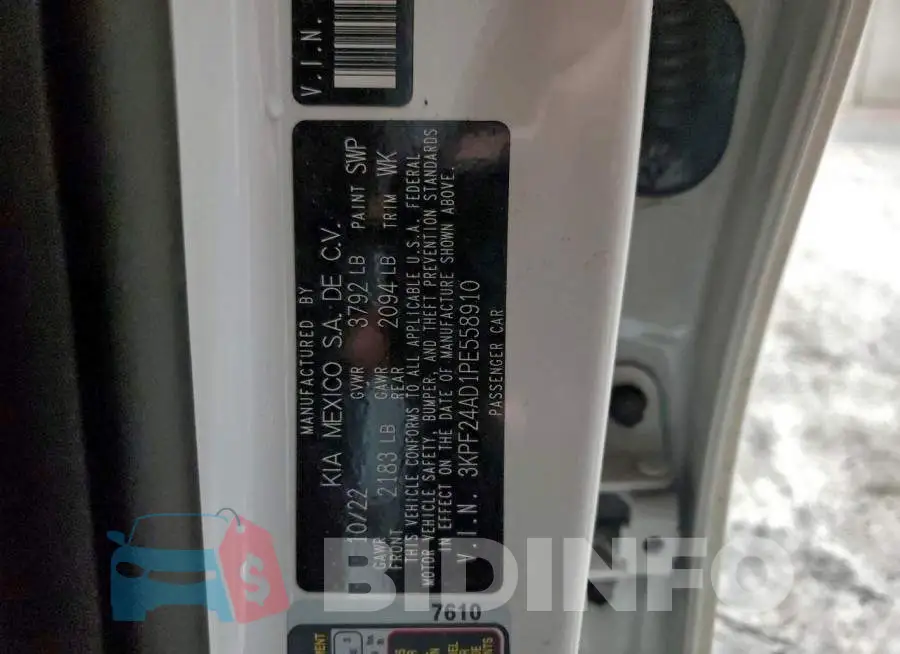 3KPF24AD1PE558910 Photo# 12